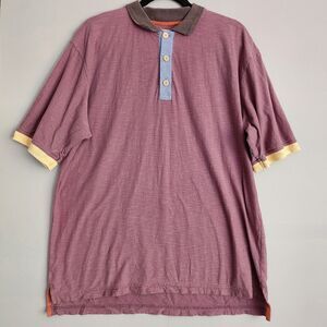 The Territory Ahead Polo Shirt Purple Medium Short Sleeve Pullover